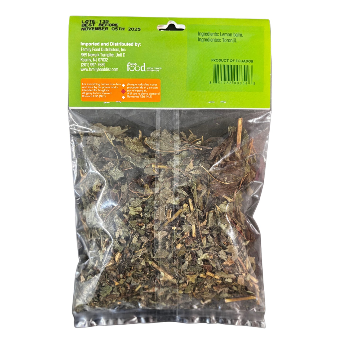 Toronjil/Lemon Balm- 1.1 oz (30g)