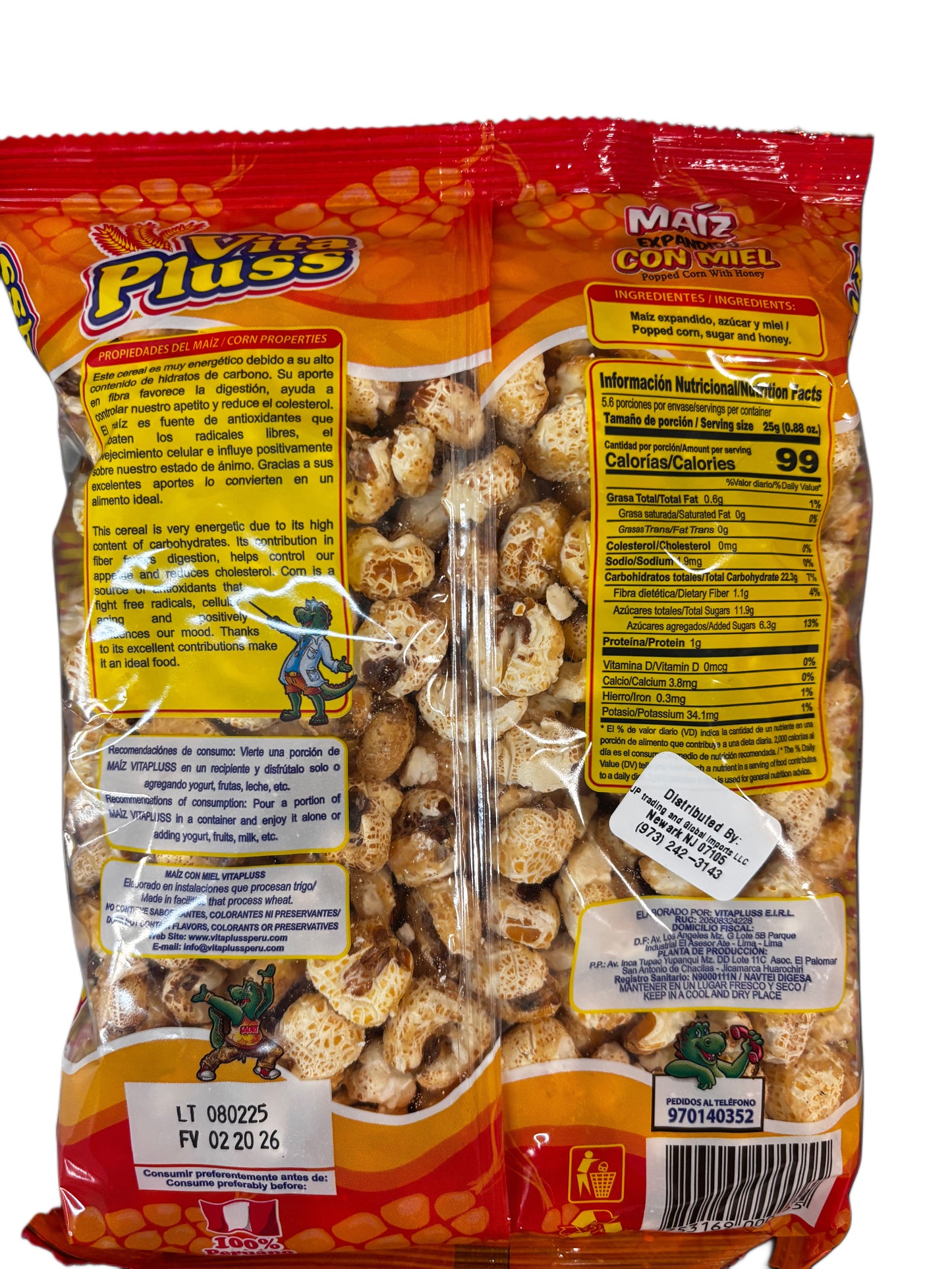 Maiz Expandido Con Miel