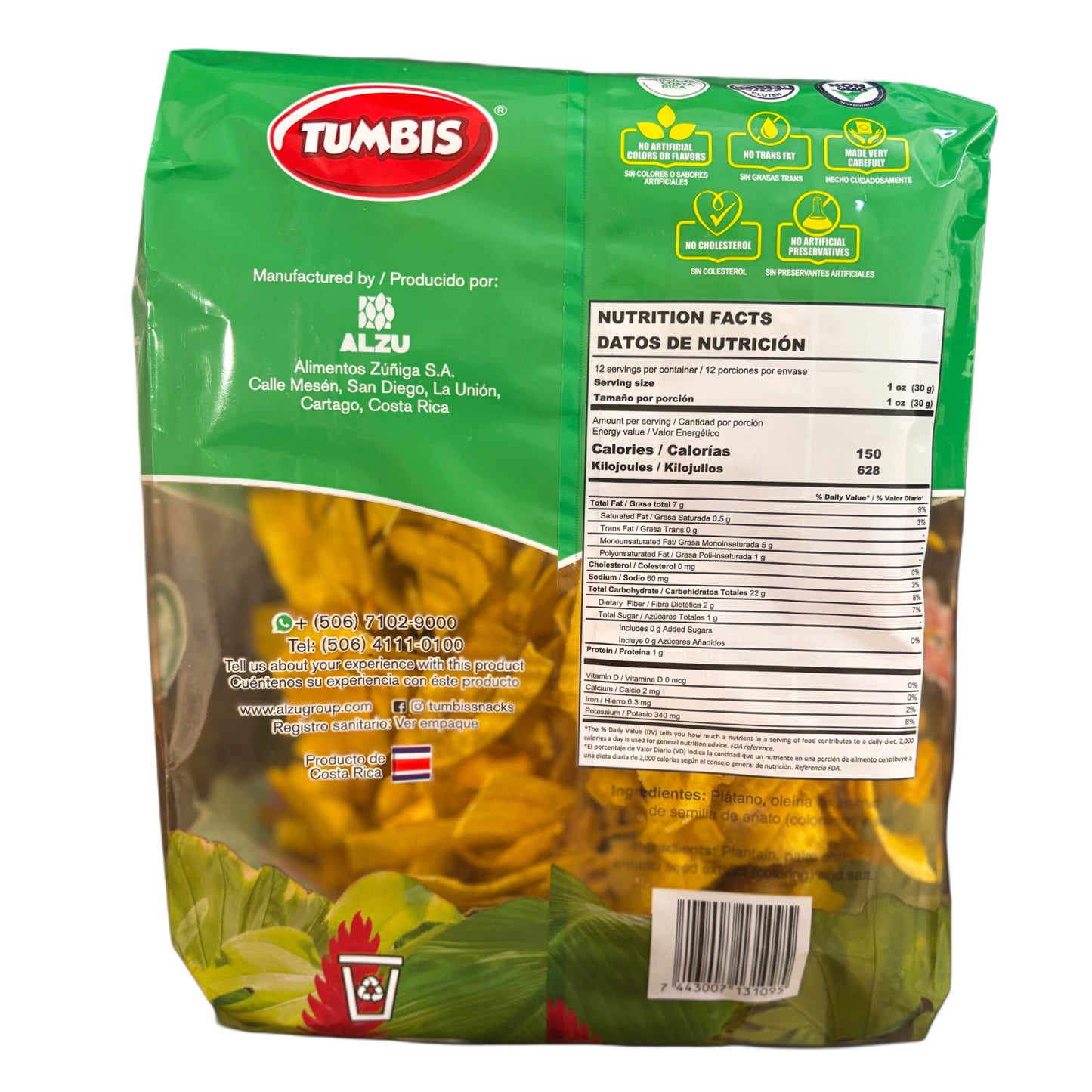 Platano En Tiras/ Plantain Strips- 12 oz (350 g)