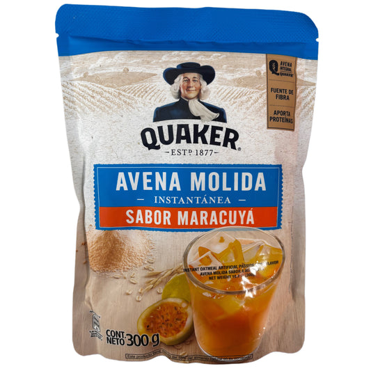 Quaker Avena Molida Sabor Maracuya/ Instant Oatmeal Passion Fruit Flavor- 10.6 oz (300 g)