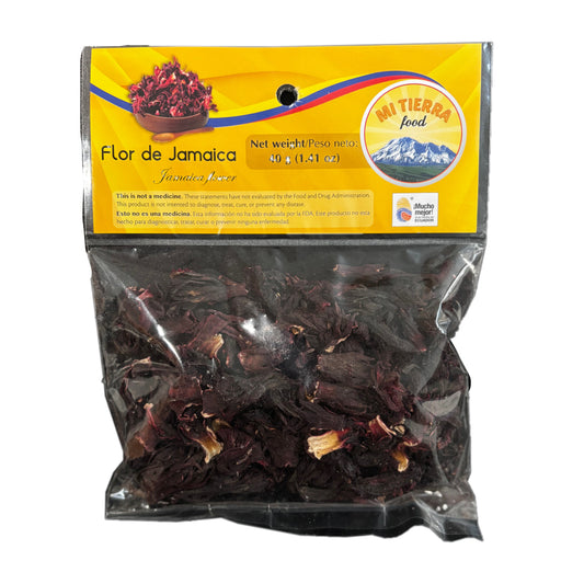 Flor de Jamaica/ Jamaica Flower Mi Tierra- This is not medicine- 40g (1.41 oz)