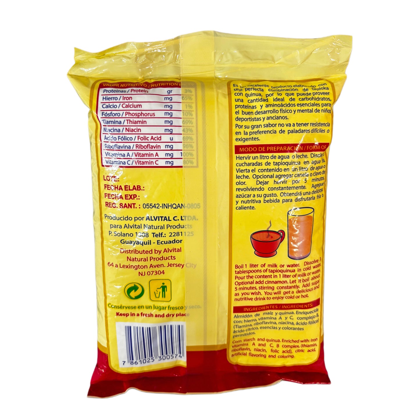 TapioQuinua Super Shake Manzana/Apple- 14.08 oz (400 g)