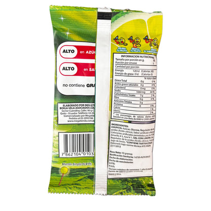 Chupete sabor mango con sal y limon/ Mango lollipop with salt and lime sour powder- 10g